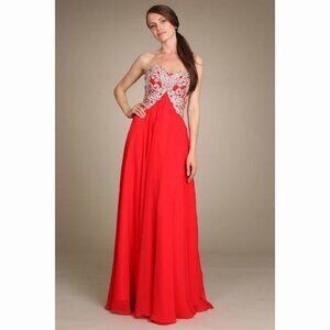RED Flowy Dress
